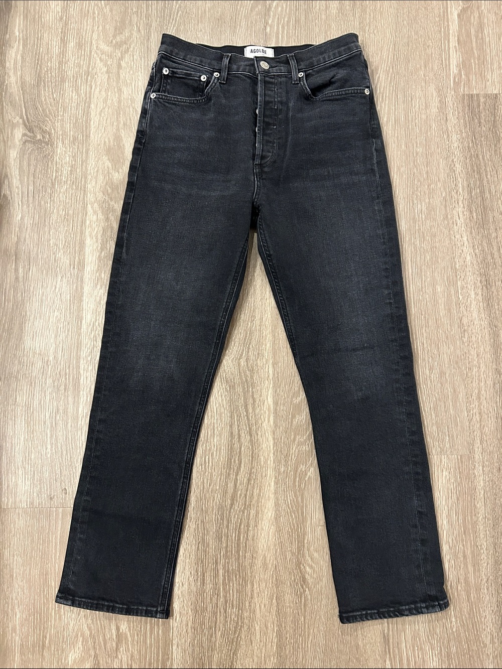 Agolde - Riley High Rise Straight Crop Jeans